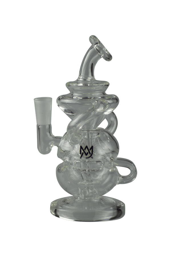 This is the Infinity Mini Rig from MJ Arsenal available at Ritual Colorado. Featuring a 10mm female connection and included quartz banger and carb cap this is the perfect portable dab setup that also rips with a Dynavap.