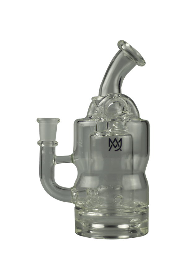 This is the Turbine Mini Rig from MJ Arsenal available at Ritual Colorado. Featuring a 10mm female connection and included quartz banger and carb cap this is the perfect portable dab setup that also rips with a Dynavap.