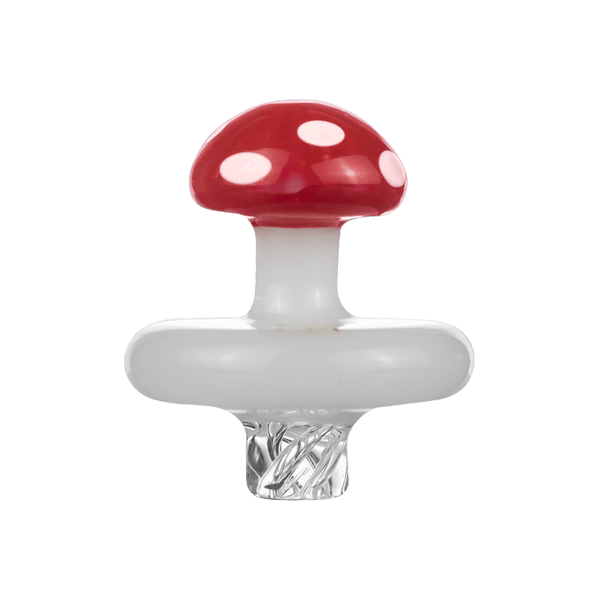 This is the Mushroom Spinner Carb Cap from MJ Arsenal available at Ritual Colorado. It features swirling air inlets for maximum movement inside your banger. Compatible with a wide variety of dab quartz and slurpers this is a great everyday carb cap.