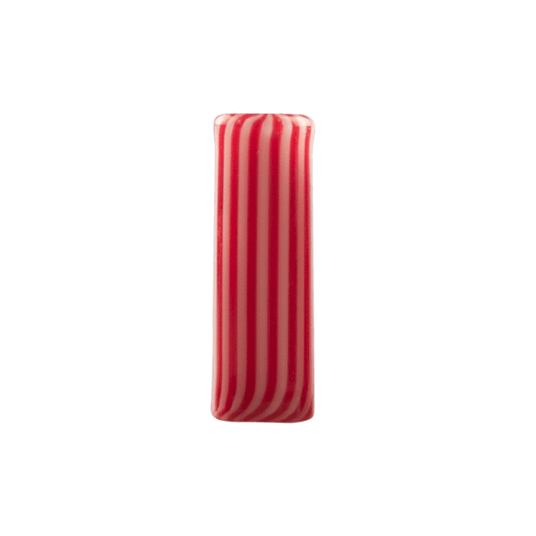 Peppermint Stripe Glass Beads