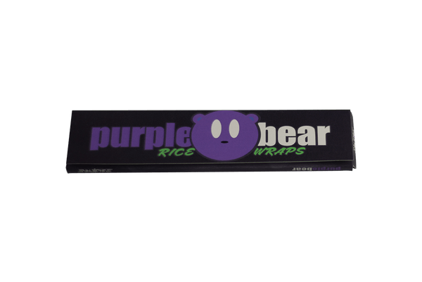 This is a booklet with 32 King Size Purple Bear Rice Wraps available at Ritual Colorado. These ultra-thin wraps are made from rice for a clean smoking experience.