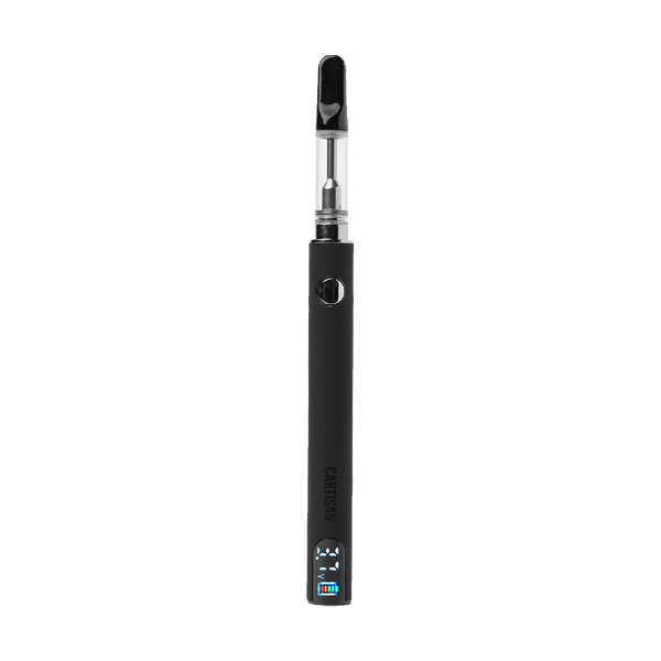 This is the Black Pro Pen Neo 900 510 Battery by Cartisan available at Ritual Colorado. Featuring a powerful 900 mAh battery and colorful LED screen this is a discrete cart battery at a great price.