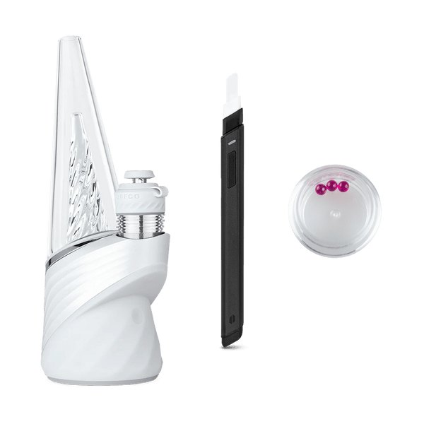 This is the Puffco Peak Pro 3DXL + Puffco Hot Knife + 4mm Ruby Terp Pearl bundle available at Ritual Colorado. Available at a discounted price this is a top quality dab delivering huge hits and great flavor.