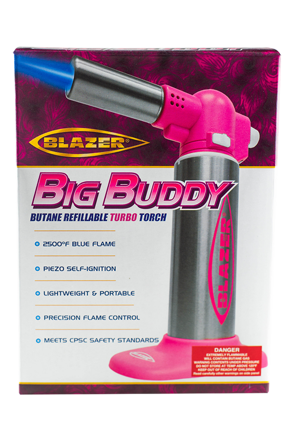 This is the Blazer Big Buddy butane dab torch available at Ritual Colorado. Available in a wide variety of fun colors, this powerful and durable torch provides even heating for outstanding performance with dabbing quartz and butane dry herb vaporizers.