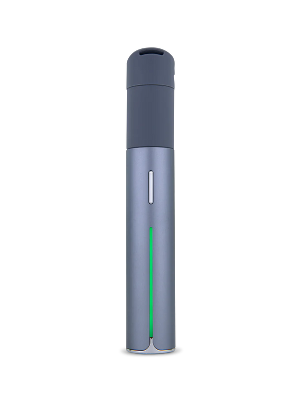 This is the Slate Pivot Mobile Vaporizer from Puffco available at Ritual Colorado. Featuring a 3D Chamber this offers impressive dab pen performance in a small, compact package.