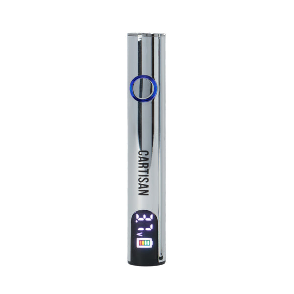 This is the Polished Pro Pen Neo 400 510 Thread Battery from Cartisan available at Ritual Colorado. Featuring a colorful digital screen and discrete size this is an awesome portable cartridge battery.