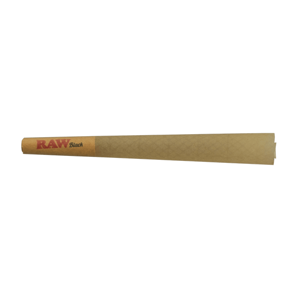 These are RAW Black Classic (1 1/4) Cones by RAW available at Ritual Colorado. Featuring 6 pre-formed cones per pack and a convenient Scoop Pack these are a classic rolling paper option.