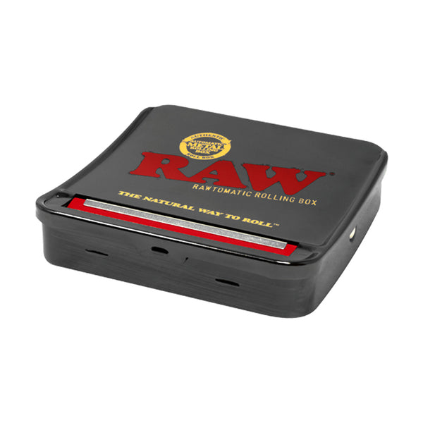 This is the RAWtomatic Rolling Box - 110mm by RAW available at Ritual Colorado. A heavy duty metal automatic roller with adjustable sizing for the perfect joint, every time!