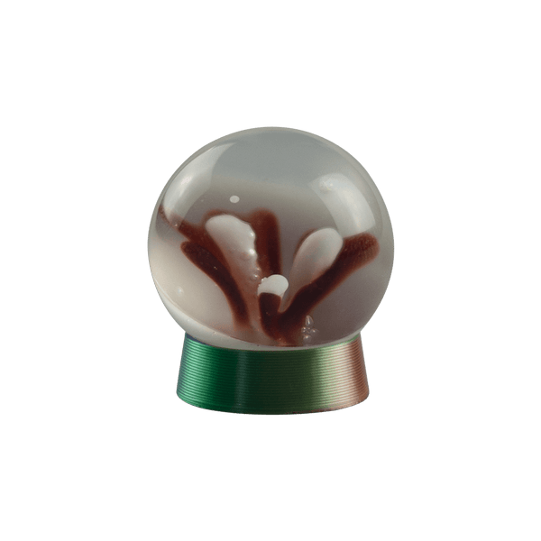 This is the Rainbow Nesting Marble Stand Set by Orbital Glass available at Ritual Colorado. A fun 3D printed set of marble stands that conveniently stack inside each other for simple storage.