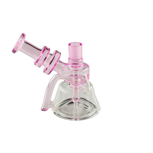 This is the Bubble Blaster Glass Bubbler from Ritual Glass available at Ritual Colorado. Featuring a sturdy footprint and beautiful colored glass accents this is a great everyday bong. Featuring a 14mm female connection for easy compatibility with your favorite dry herb vaporizers and dabbing quartz.