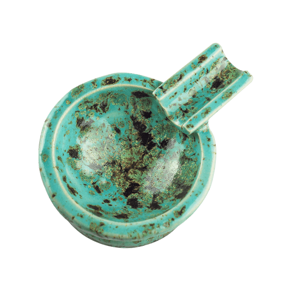 This is the Santa Fe ceramic ash tray from Jaxel's Art available at Ritual Colorado. It features an extended arm perfect for holding your joint, dynavap or whip mouthpiece. Check out all the beautiful one-of-one ceramic products from Jaxel's Art and let us know if you're ever interested in a custom creation.