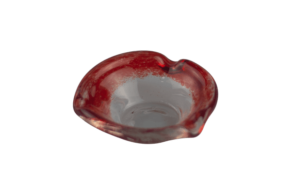 This is the Short Red Flare Glass Ashtray by Technicolor Tony available at Ritual Colorado. A vibrant handmade borosilicate ashtray made right here in Denver, Colorado.