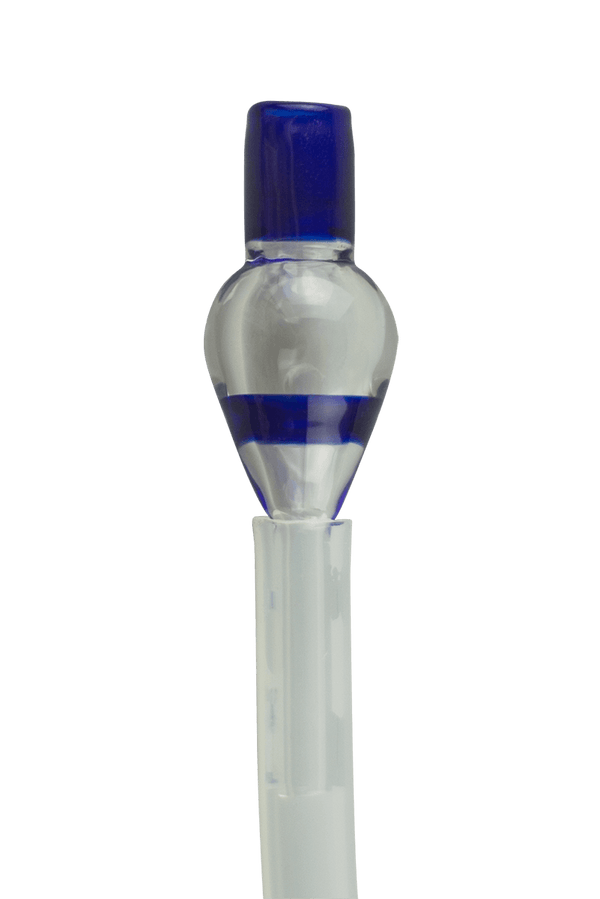 This is the Cobalt Regular (7mm) Dart Whip Mouthpieces by Biting Glass available at Ritual Colorado. These sleek mouthpieces securely fit into your 1/4" inner diameter tubing and provide a refined experience.