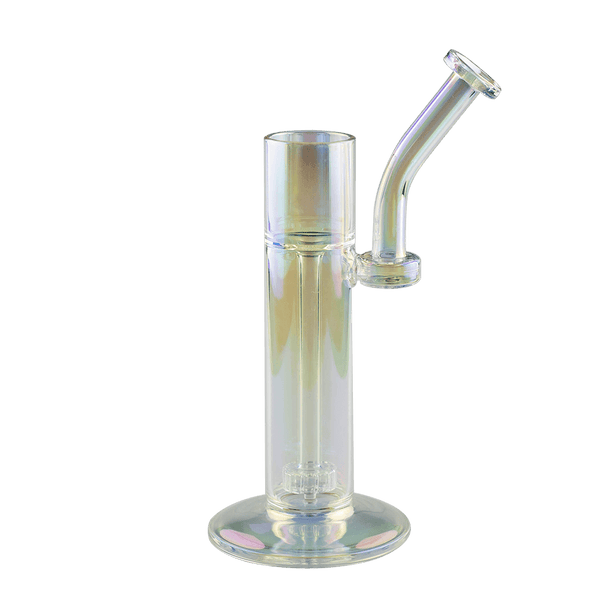 This is the Puffco Proxy Bubbler from Ritual Glass available at Ritual Colorado. It features beautiful electroplated glass and a convenient slot to set your Proxy heating chamber into. Run the proxy engine through water and enjoy cool and satisfying hits from this bong.