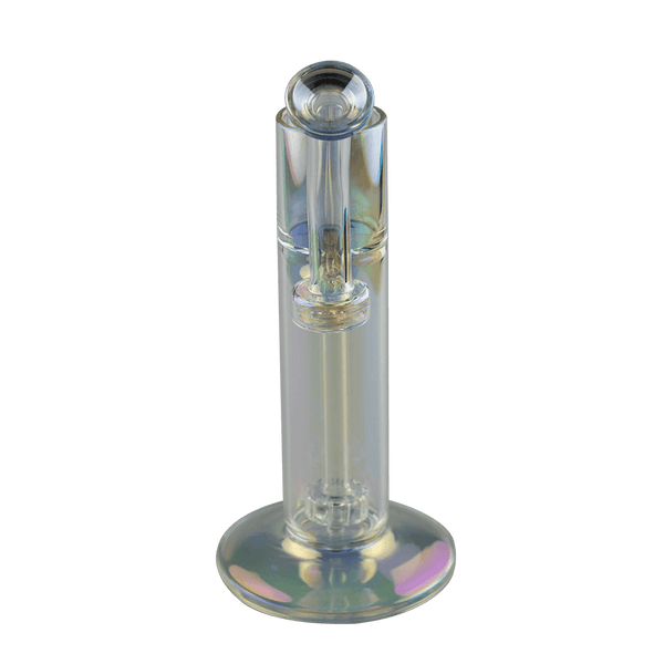 This is the Puffco Proxy Bubbler from Ritual Glass available at Ritual Colorado. It features beautiful electroplated glass and a convenient slot to set your Proxy heating chamber into. Run the proxy engine through water and enjoy cool and satisfying hits from this bong.