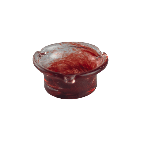 This is the Tall Red Flare Glass Ashtray by Technicolor Tony available at Ritual Colorado. A vibrant handmade borosilicate ashtray made right here in Denver, Colorado.