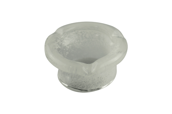 This is the Tall White Flare Glass Ashtray by Technicolor Tony available at Ritual Colorado. A vibrant handmade borosilicate ashtray made right here in Denver, Colorado.