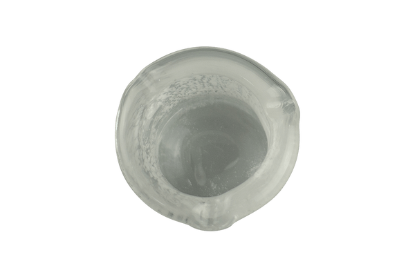 This is the Tall White Flare Glass Ashtray by Technicolor Tony available at Ritual Colorado. A vibrant handmade borosilicate ashtray made right here in Denver, Colorado.