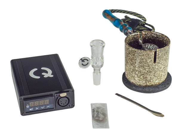 This is the Taroma 3.0 DIY Kit by QaromaShop available at Ritual Colorado. A state-of-the-art ball vape featuring a stretched coil and two packs of 3mm ruby terp pearls.