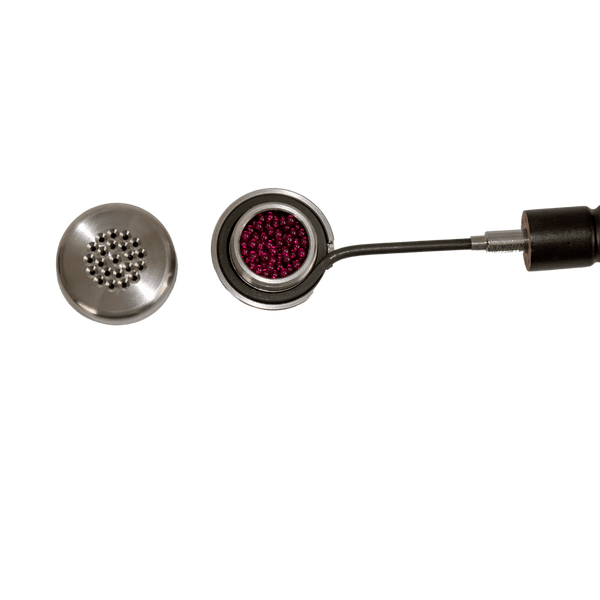 This is the Taroma XL Upgrade Kit from QaromaShop available at Ritual Colorado. Each kit includes a Taroma XL Titanium Housing, 4 packs of 3mm aroma ruby pearls, a 30mm heater coil, and a stabwood coil handle. Get this upgrade to one of the most powerful dry herb vaporization devices available and save some money in the process!