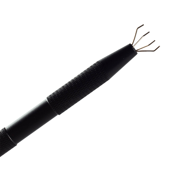 This is the Terp Ball Claw from White Rhino available at Ritual Colorado. Featuring four extendable arms which safely grab your terp pearls and marbles for easy handling of hot quartz.