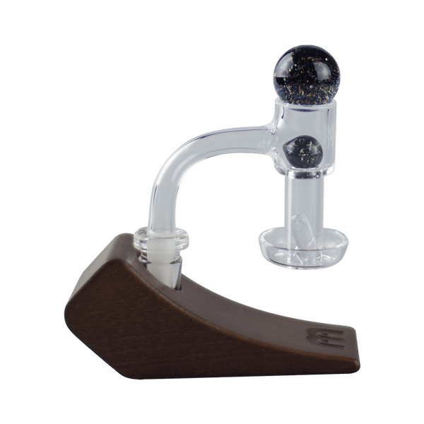 This is the Full Weld Quartz Terp Slurper from MJ Arsenal available at Ritual Colorado. A premium quartz banger that includes a terp pill as well as two marbles for smooth and powerful dabs.