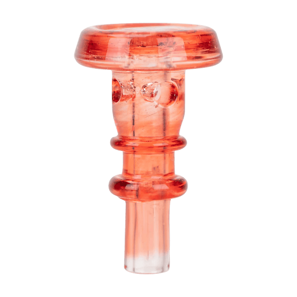 This is the Transparent Red Peak Pro 3DXL Joystick Cap by Empire Glassworks available at Ritual Colorado. Featuring vibrant glass colors this is a great way to upgrade your eRig.