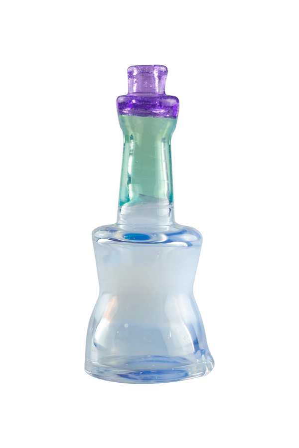 This is the Unicorn Puffco Dry Top by Technicolor Tony available at Ritual Colorado. A vibrant pink & purple top that's a stylish upgrade on the stock Puffco glass.