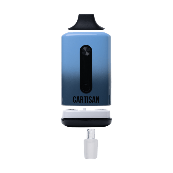 This is the Ocean Depths Veil Bar Duo dual 510 cartridge battery from Cartisan available at Ritual Colorado. Featuring an included water pipe adapter and compatibility with two carts at a time this is a serious 510 battery!