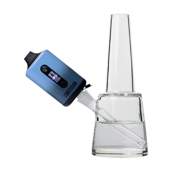 This is the Ocean Depths Veil Bar Duo dual 510 cartridge battery from Cartisan available at Ritual Colorado. Featuring an included water pipe adapter and compatibility with two carts at a time this is a serious 510 battery!