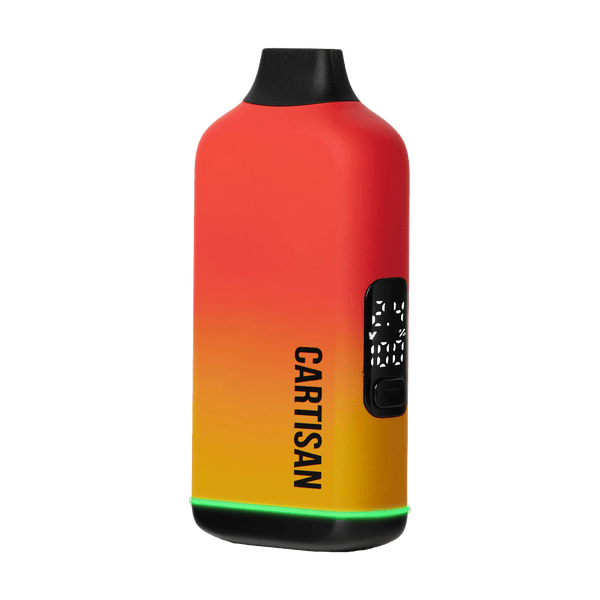 This is the Blaze Veil Bar Neo 510 Thread Battery from Cartisan available at Ritual Colorado. A discrete 510 battery option with a subtle built-in screen offering sneaky cart hits.