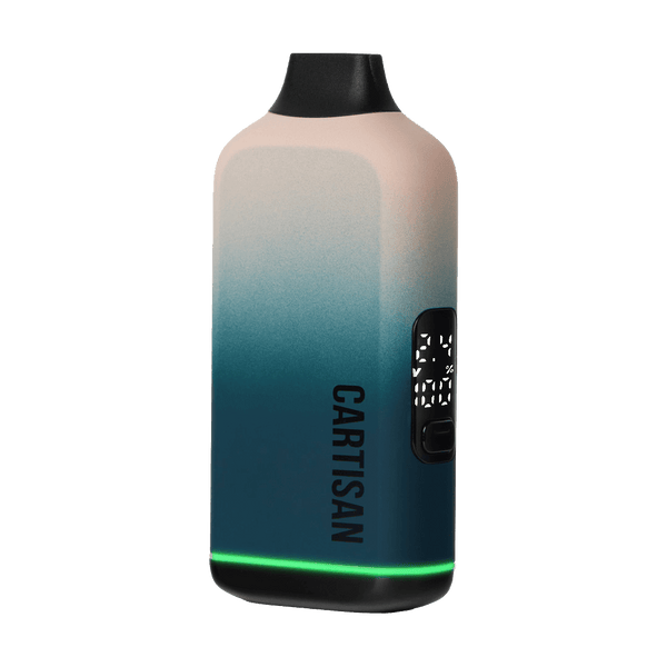 This is the Fog Veil Bar Neo 510 Thread Battery from Cartisan available at Ritual Colorado. A discrete 510 battery option with a subtle built-in screen offering sneaky cart hits.