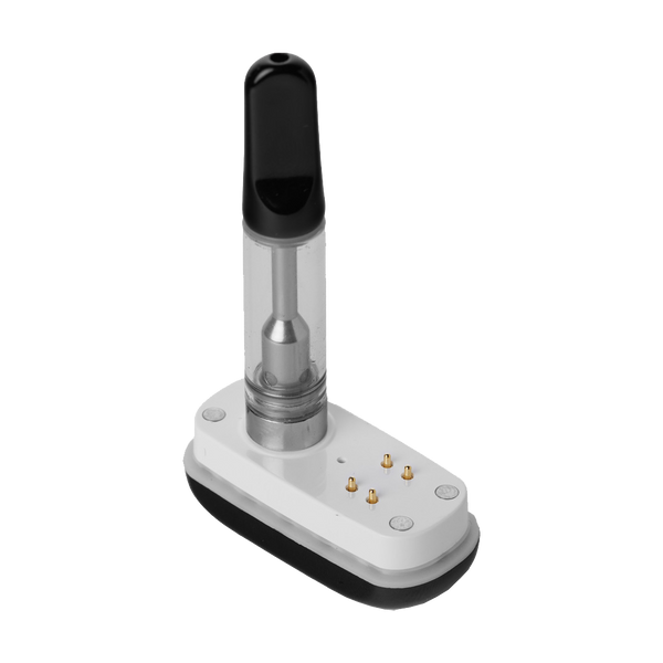 This is the Black Veil Bar Neo 510 Thread Battery from Cartisan available at Ritual Colorado. A discrete 510 battery option with a subtle built-in screen offering sneaky cart hits.