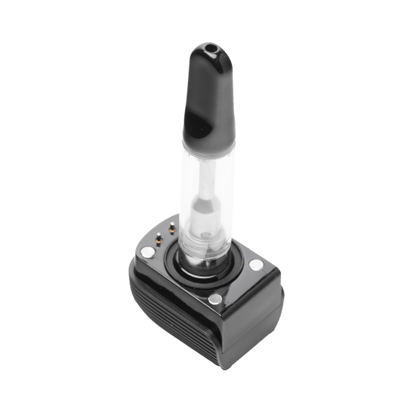 This is the Veil Bar Pro Evo 510 Battery from Cartisan available at Ritual Colorado. A top of the line battery with included atomizer and colorful display for all your cartridge sessions.