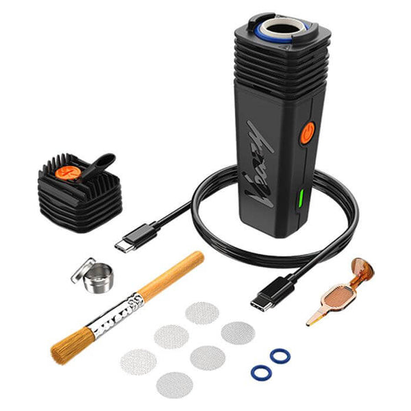 This is the Black VEAZY Portable Vaporizer by Storz & Bickel available at Ritual Colorado. Featuring a sleek shape and reliable dry herb vaporization performance this is a great intro device for beginner users.
