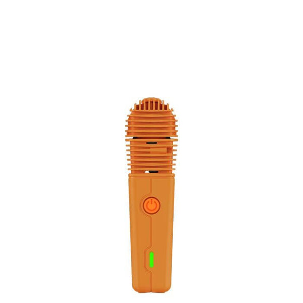 This is the Orange VEAZY Portable Vaporizer by Storz & Bickel available at Ritual Colorado. Featuring a sleek shape and reliable dry herb vaporization performance this is a great intro device for beginner users.