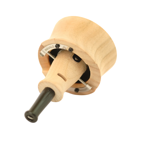 This is the Pure Cherry Vapman Click by INHALE available at Ritual Colorado. Featuring classic Vapman style with an added click feature making it easier than every to get the perfect vaporization sessions.