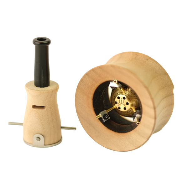 This is the Pure Cherry Vapman Click by INHALE available at Ritual Colorado. Featuring classic Vapman style with an added click feature making it easier than every to get the perfect vaporization sessions.