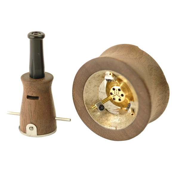 This is the Classic Walnut Vapman Click by INHALE available at Ritual Colorado. Featuring classic Vapman style with an added click feature making it easier than every to get the perfect vaporization sessions.
