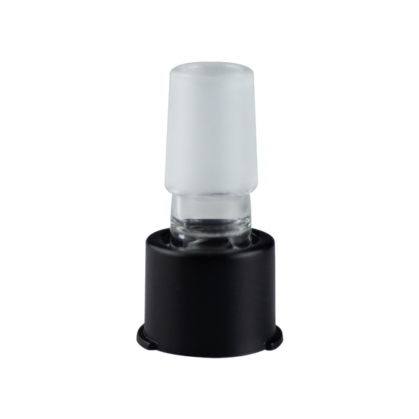 This is the 19mm Glass Water Pipe Adapter for the Storz & Bickel Venty available at Ritual Colorado. These premium accessories allow you to run your Venty vaporizer through your favorite water piece for smooth hits.