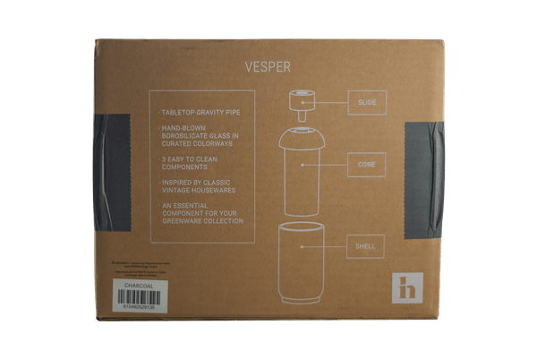 This is the Vesper Gravity Bong from NWTN Home available at Ritual Colorado. A vintage inspired glass piece that matches form with function for thick and powerful hits.