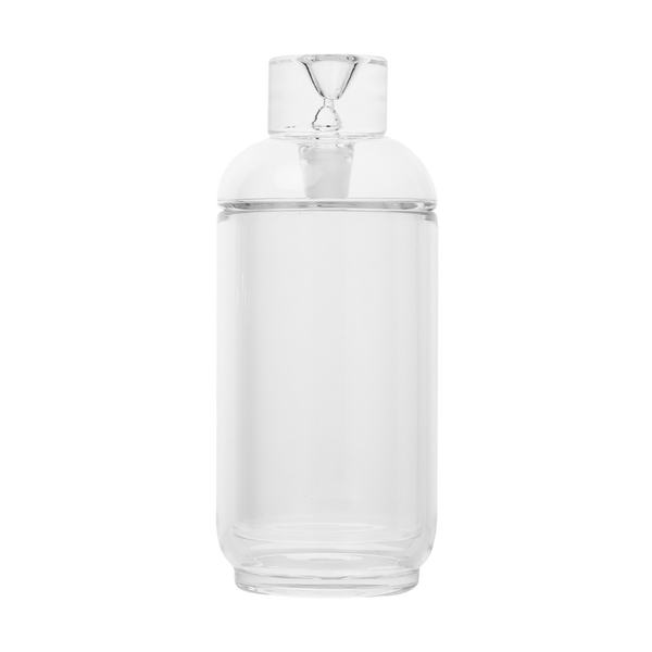 This is the Vesper Gravity Bong from NWTN Home available at Ritual Colorado. A vintage inspired glass piece that matches form with function for thick and powerful hits.