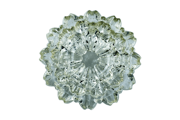 This is a Hazel Atlas Ashtray Set from Heady Vintage available at Ritual Colorado. These beautiful stacking glass ashtrays each feature notches allowing them to be used individually or as a set. Check out all the antique glass ashtray options from Heady Vintage.