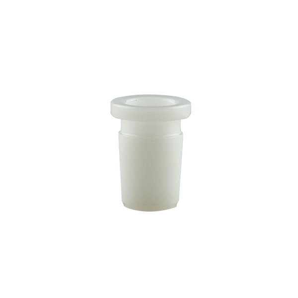 This is a 19mm/14mm Reducer Glass Accessory available at Ritual Colorado. This convenient adapter features a 19mm male connection and a 14mm female connection to easily downsize your female glass connection! Just drop it in the 19mm female connection and you have a stable 14mm ready for your favorite bowl, banger or dry herb vaporizer.