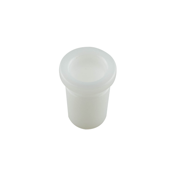 This is a 19mm/14mm Reducer Glass Accessory available at Ritual Colorado. This convenient adapter features a 19mm male connection and a 14mm female connection to easily downsize your female glass connection! Just drop it in the 19mm female connection and you have a stable 14mm ready for your favorite bowl, banger or dry herb vaporizer.