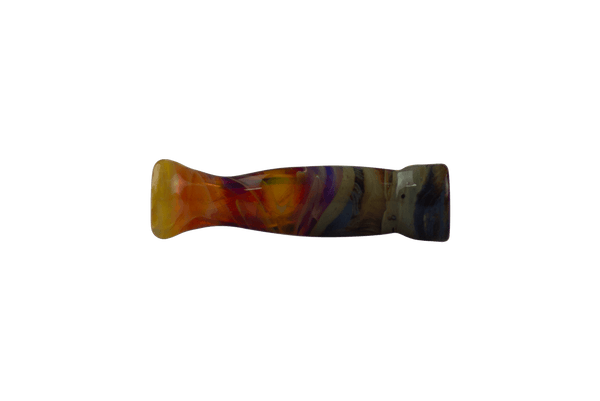 These are Amber Purple Chillums by Technicolor Tony available at Ritual Colorado. Handmade here in Denver, Colorado these stylish one hitters are the perfect on-the-go glass piece.