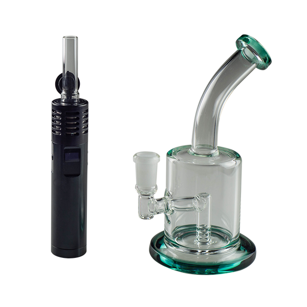 This is a bundle of the Arizer Air Max portable vaporizer and Plain Jane glass piece available at Ritual Colorado.