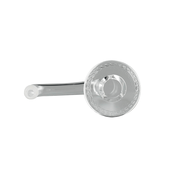 This is the Blender V4 quartz banger from Banger Supply. Featuring a beautiful leaf pattern under the dish and fully welded quartz construction this is primed for butane torch use.