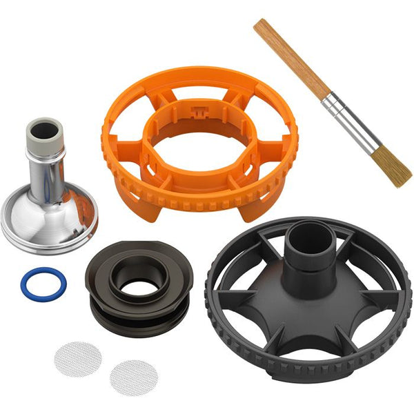 This is the Dosing Capsule Filling Chamber for the Volcano Hybrid by Storz Bickel available at Ritual Colorado. Also known as the bowl reducer, this sleek device allows you to run your Volcano with less herb.