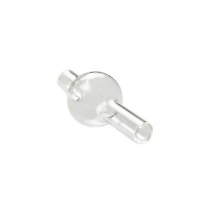 This is a Small Bubble Carb Cap from Ritual Colorado. It features a wide directional air hole which can be rotated around for efficient concentrate vaporization. A great addition to any banger dab setup with some added sleekness.